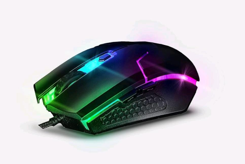 ACER STARK-GM1200 MOUSE GAMING RGB USB RIVESTITO IN GOMMA ABS 6 TASTI 6.400dpi 66IPS CAVO RIVESTITO IN TESSUTO NERO